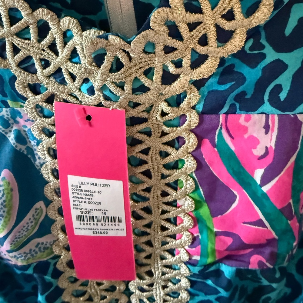 Lilly Pulitzer Adrena shift pop up Lilly’s party PA dress - Picture 7 of 7
